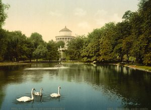 Ogród Saski, Warszawa, Rosja (tj. Warszawa, Polska), ok. 1890-1900 r. autorstwa Unbekannter Künstler