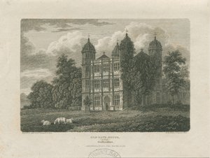 Tixall Hall - Brama: rycina, 25.11.1775 autorstwa Unbekannt