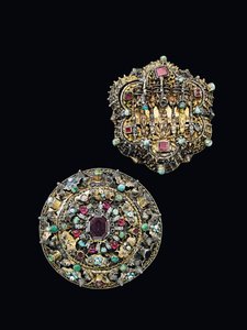 Dwie rozety na piersi, Sibiu, ok. 1675-1700 autorstwa Unbekannt