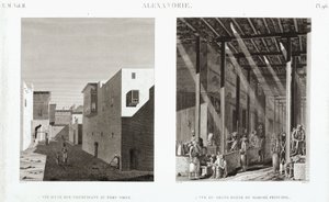 Dwa widoki Aleksandrii, Egipt, ok. 1798 autorstwa Unbekannt
