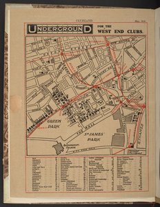 Underground dla klubów West End, maj 1910 autorstwa Unbekannter Künstler