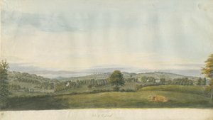 Vale of Shugborough: malarstwo akwarela i [koniec XVIII wieku] autorstwa Unbekannt