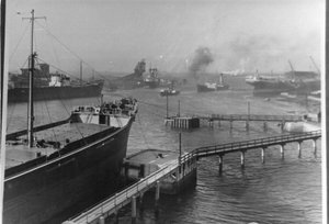 Widok na port Blyth autorstwa Unbekannt