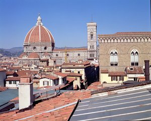 Widok katedry, Campanile i Orsanmichele (zdjęcie) autorstwa Unbekannt