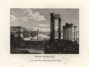Widok na Forum Romanum, Forum Romanum, Rzym autorstwa Unbekannt