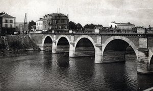 Widok na most nad Marną w Epernay, Marna - pocztówka 1910 ca Kolekcja prywatna autorstwa Unbekannter Künstler