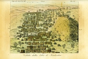 Widok na miasto Timbuktu, Mali autorstwa Unbekannt