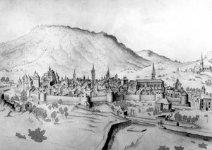Widok na miasto Chambery w Sabaudii autorstwa Unbekannter Künstler