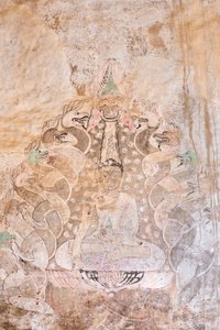 Malowidło ścienne, Sulamani Pahto, Bagan (zdjęcie) autorstwa Unbekannter Künstler