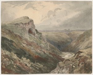 Wetton Dale: malarstwo akwarela, nd [?XIX wiek] autorstwa Unbekannt