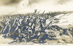 1. wojna światowa: Francuski atak na Miluzę autorstwa Unbekannter Künstler