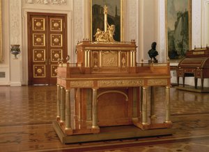 Biurko z małą szafką, autorstwa Davida Roentgena (1743-1807), Neuwied autorstwa Unbekannt