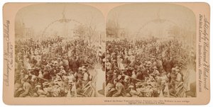 "Dziewczęta ze szkoły Bookera T. Washingtona, Tuskegee, Alabama, pani McKinley w powozie", 1899 (zdjęcie)