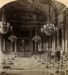 Sala balowa, Pałac Buckingham, Londyn. autorstwa Underwood and Underwood