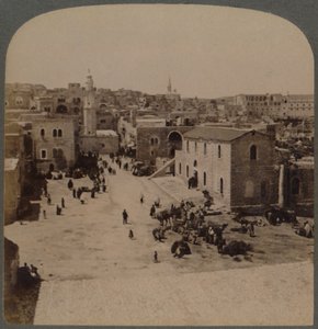 Betlejem Judei, miejsce narodzin Jezusa, Palestyna, 1896.
