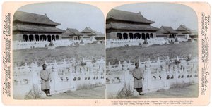 Dom cesarzowej wdowy, Pekin, Chiny, 1901. autorstwa Underwood and Underwood