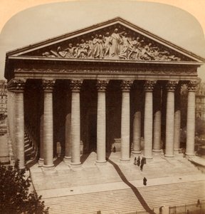 Kościół Madeline, Paryż, Francja, 1900. autorstwa Underwood and Underwood