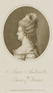 Maria Antonina, zmarła królowa Francji autorstwa Unidentified
