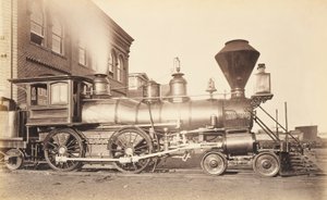 [Lokomotywa Pennsylvania Railroad w zakładzie naprawczym w Altoonie]. autorstwa Unidentified