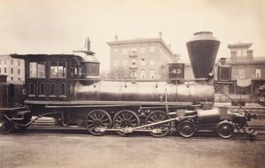 [Lokomotywa Pennsylvania Railroad w zakładzie naprawczym w Altoonie]. autorstwa Unidentified