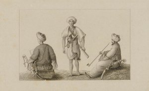 Trzech mężczyzn w turbanach autorstwa Unidentified