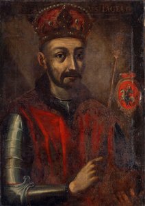 Obraz przedstawiający Wielkiego Księcia Litewskiego i Króla Polski Jagiełły autorstwa Unidentified painter label QS