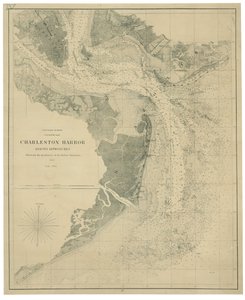 Port Charleston i jego okolice z pozycjami baterii rebeliantów LOC lva0000206