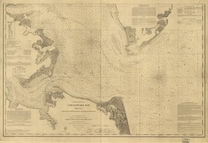 Zatoka Chesapeake, arkusz nr 1, rzeka York, Hampton Roads, wejście do zatoki Chesapeake ... LOC 99447134