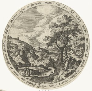 Abraham wypędza Hagar i Ismaela Historia życia Abrahama (tytuł serii) autorstwa Unknown