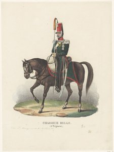 Belgijski łowca ochotników, 1830 Chasseur Belge (2.me Regiment) (tytuł na obiekcie) autorstwa Unknown