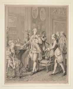 Scena w salonie (przygotowanie do ceremonii) autorstwa Unknown