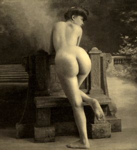 Akt kobiecy, ok. 1900 (zdjęcie w sepii)
