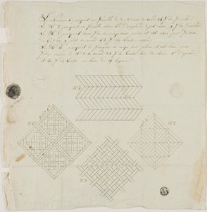 Wzory intarsji dla podłóg autorstwa Unknown