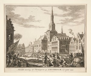 Nieudany atak Herdooperen na Amsterdam, in autorstwa Unknown