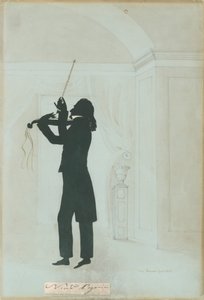 Niccolo Paganini - sylwetka autorstwa Unknown