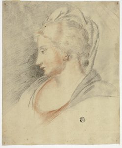 Profilowy portret kobiety autorstwa Unknown