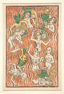 Czyściec, ilustracja z Ogrodu Korzenia Duszy autorstwa Unknown