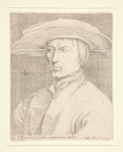 Autoportret artysty, 1525 [Portret mężczyzny, tzw. Lucas van Leyden, autoportret] autorstwa Unknown