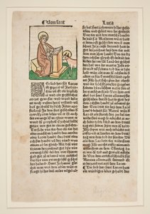 św. Łukasza. Ilustracja do (Jacobus da Voragine) Złotej Legendy autorstwa Unknown