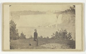 Bez tytułu (Mężczyzna nad wodospadem Niagara) autorstwa Unknown