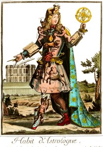 Kostium astrologa z XVII wieku. Prywatna kolekcja. autorstwa Unknown artist