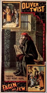 Płyta z książką Oliver Twist z 1880 roku w Wielkiej Brytanii autorstwa Unknown Artist