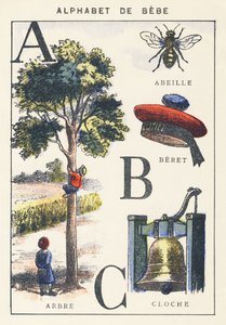 A B C: drzewo, pszczoła, beret, dzwon autorstwa Unknown artist