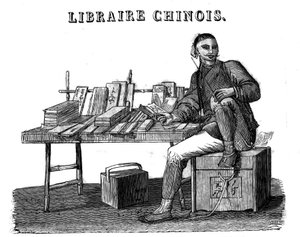 Chiński księgarz w XIX wieku. autorstwa Unknown artist