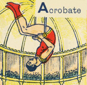 A jako akrobata autorstwa Unknown artist