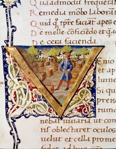 Pszczelarz i jego ule (miniaturowe autorstwa Unknown artist