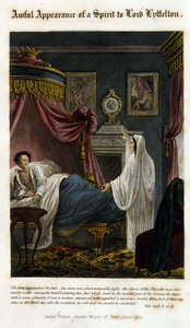 Duch pojawia się przed Lordem Lytteltonem, aby ogłosić swoją śmierć. 1825. Biblia. Morando, Mediolan. autorstwa Unknown artist