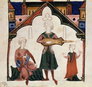 Grupa poetów i muzyków (Miniatura autorstwa Unknown artist