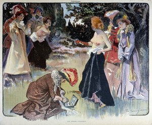Sprawa honorowa: pojedynek kobiet na miecz autorstwa Unknown artist