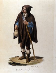 Chłop z regionu Camastra na Sycylii. autorstwa Unknown artist